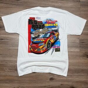 vintage 2000s big print brand new nascar racing tee